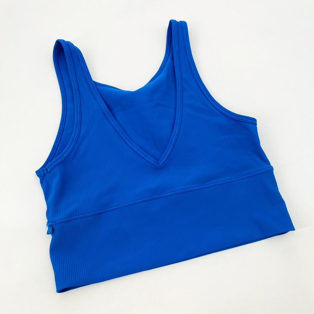 Lululemon Power Pivot Ribbed Tank Top In Poolside - Picture 2 of 4